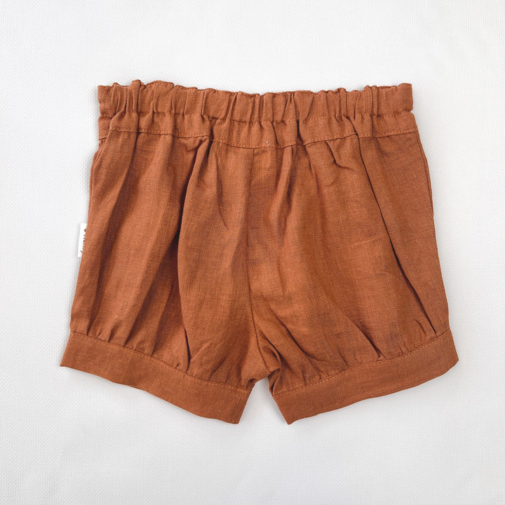 Love Henry Bottoms Baby Girls Lucy Shorts - Bronze Linen