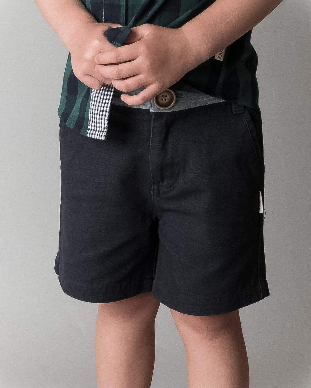 Love Henry Bottoms Boys Oscar Shorts - Navy