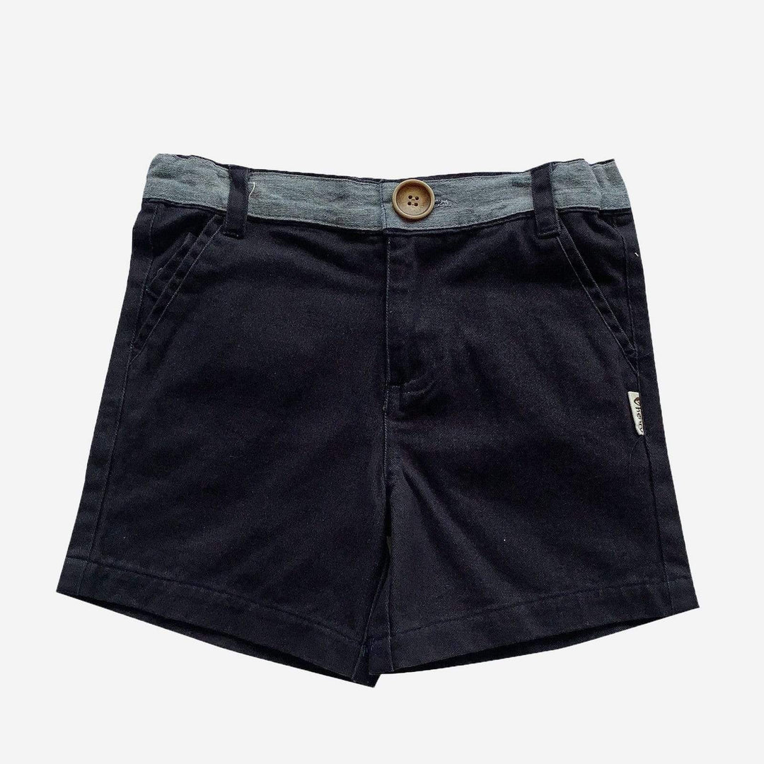 Love Henry Bottoms Boys Oscar Shorts - Navy