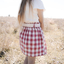 Load image into Gallery viewer, Love Henry Bottoms Girls Charlotte Skirt - Fushia Check
