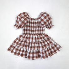 Load image into Gallery viewer, Love Henry Dresses Baby Girls Daisy Dress - Bronze Check
