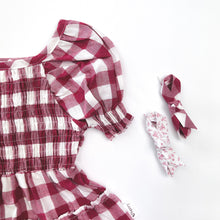Load image into Gallery viewer, Love Henry Dresses Baby Girls Daisy Dress - Fushia Check

