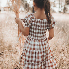 Load image into Gallery viewer, Love Henry Dresses Girls Daisy Dress - Bronze Check
