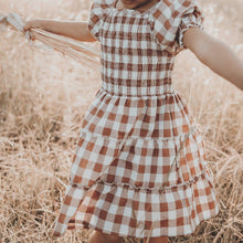 Load image into Gallery viewer, Love Henry Dresses Girls Daisy Dress - Bronze Check
