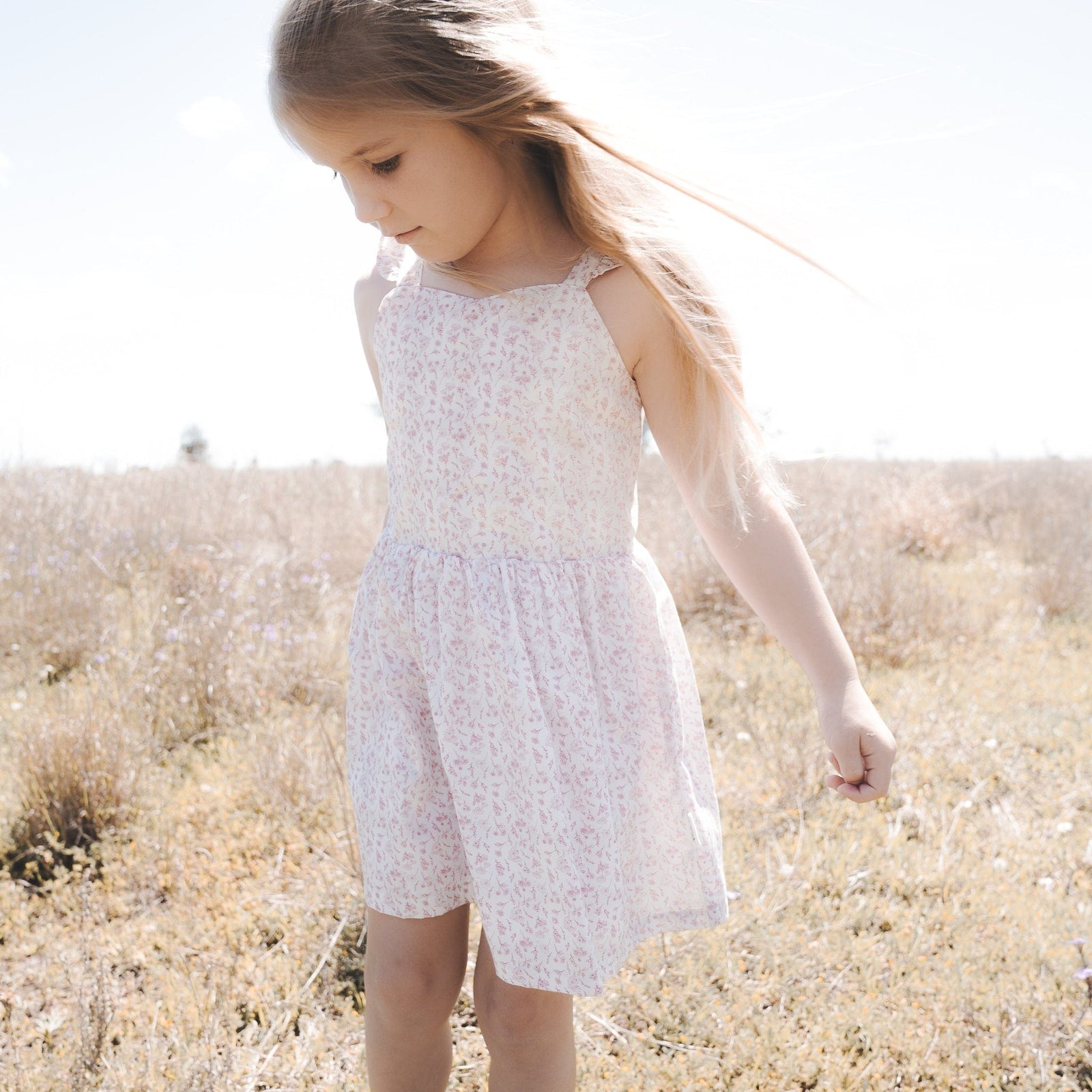 Love Henry Dresses Girls Ellie Dress - Fushia Floral