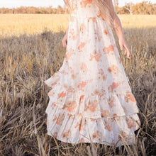Load image into Gallery viewer, Love Henry Dresses Girls Maxi Dress - Chestnut Floral
