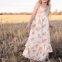 Load image into Gallery viewer, Love Henry Dresses Girls Maxi Dress - Chestnut Floral
