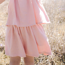 Load image into Gallery viewer, Love Henry Dresses Girls Tiered Dress - Pink Linen
