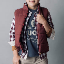 Load image into Gallery viewer, Love Henry Outerwear Boys Cooper Puffer Vest - Maroon
