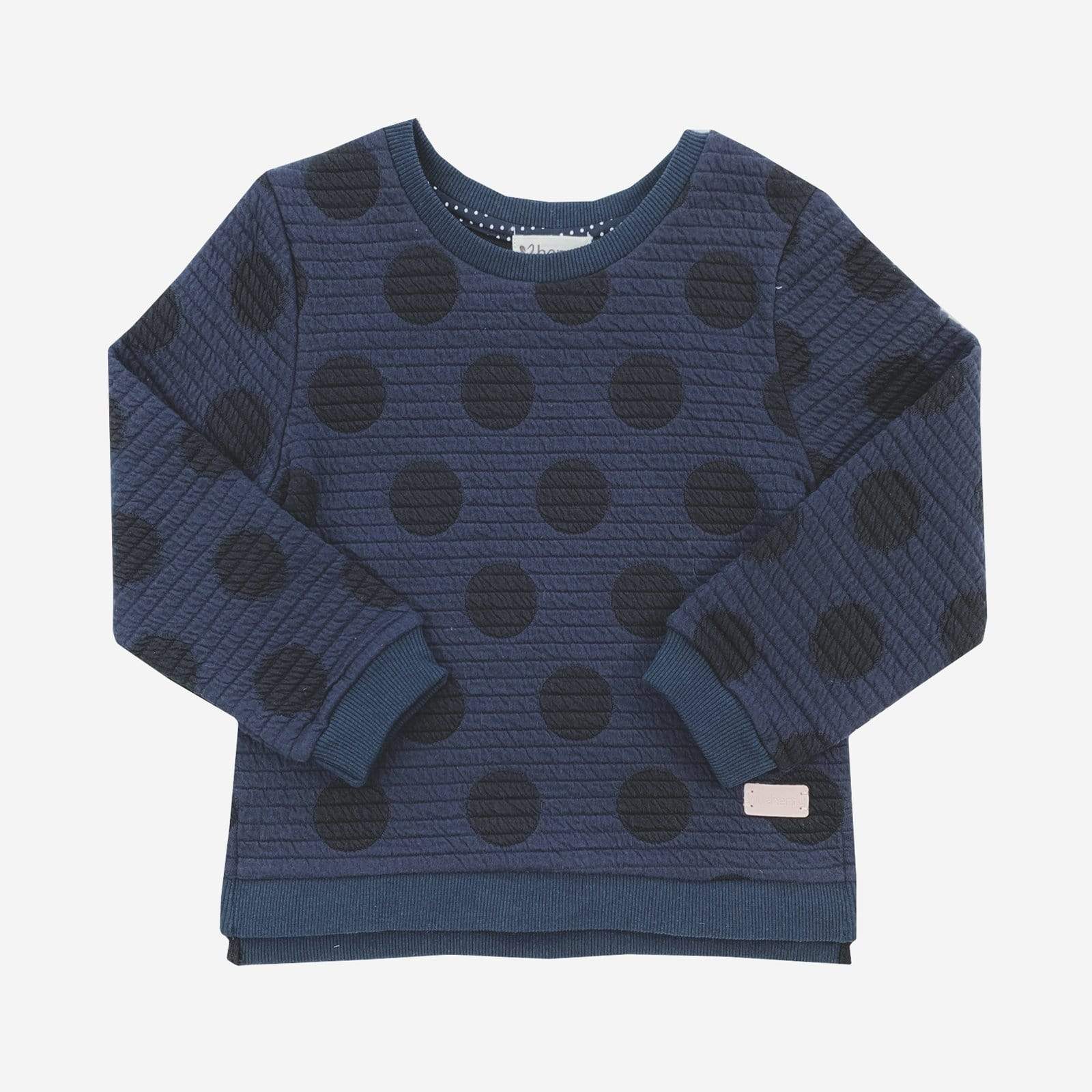 Love Henry Outerwear Girls Spot Sweater - Navy / Black