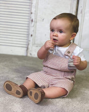 Load image into Gallery viewer, Love Henry Overalls Baby Boys Roy Dungaree - Rustic Salmon Stripe
