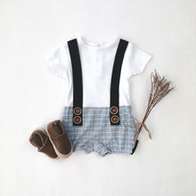 Load image into Gallery viewer, Love Henry Playsuits Baby Boys Digby - Blue Stripe

