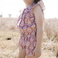 Load image into Gallery viewer, Love Henry Playsuits Girls Chloe Playsuit - Fushia Damask
