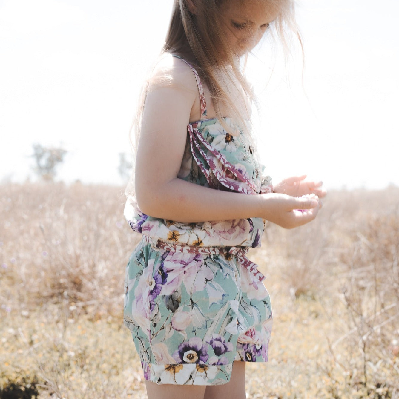 Love Henry Playsuits Girls Miranda Playsuit - Bright Floral