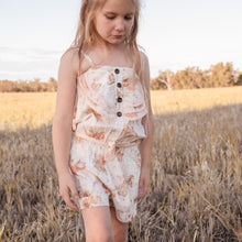 Load image into Gallery viewer, Love Henry Playsuits Girls Miranda Playsuit - Chestnut Floral
