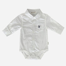 Load image into Gallery viewer, Love Henry Rompers Baby Boys Shirt Romper - White
