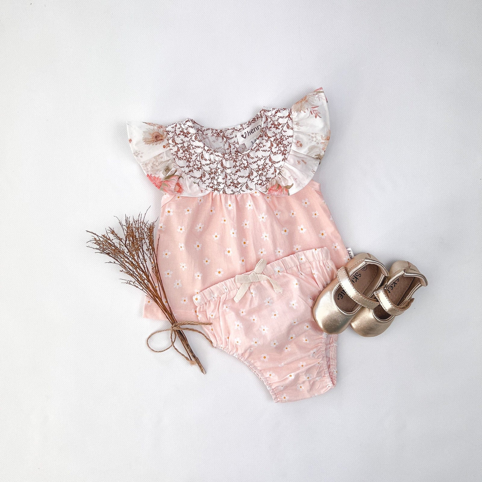 Love Henry Tops Baby Girls Tasmin Top - Sweet Chestnut