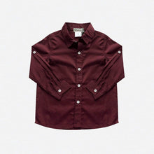 Load image into Gallery viewer, Love Henry Tops Boys Dress Shirt - Maroon
