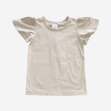 Load image into Gallery viewer, Love Henry Tops Girls Frill Sleeve Top - Cream
