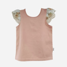 Load image into Gallery viewer, Love Henry Tops Girls Print Sleeve Top - Dusty Peach
