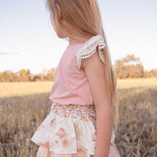 Load image into Gallery viewer, Love Henry Tops Girls Print Sleeve Top - Dusty Peach
